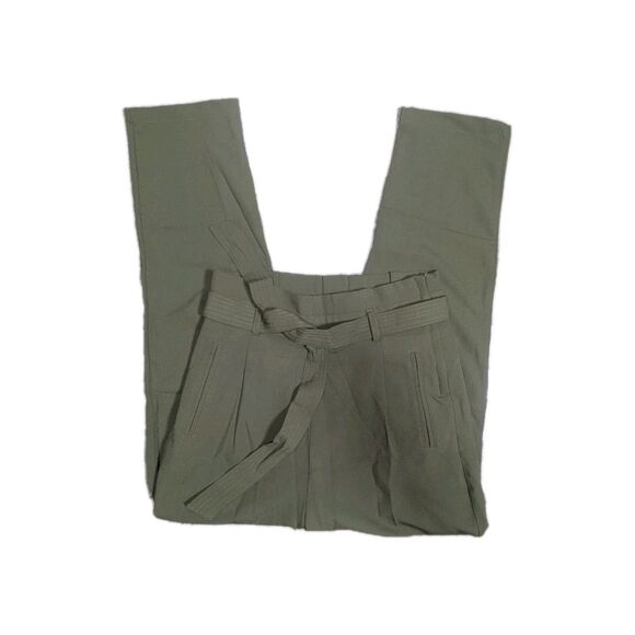 NWOT Brandy Blu Women’s Trousers High Waist Tapered Leg Olive Size M - Picture 6 of 13